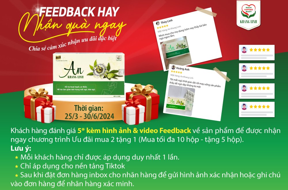 CHƯƠNG TRÌNH FEEDBACK NHẬN QUÀ